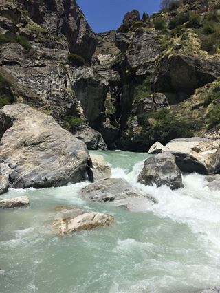 Badrinath and Saraswati River